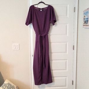 Lavender belted jumpsuit